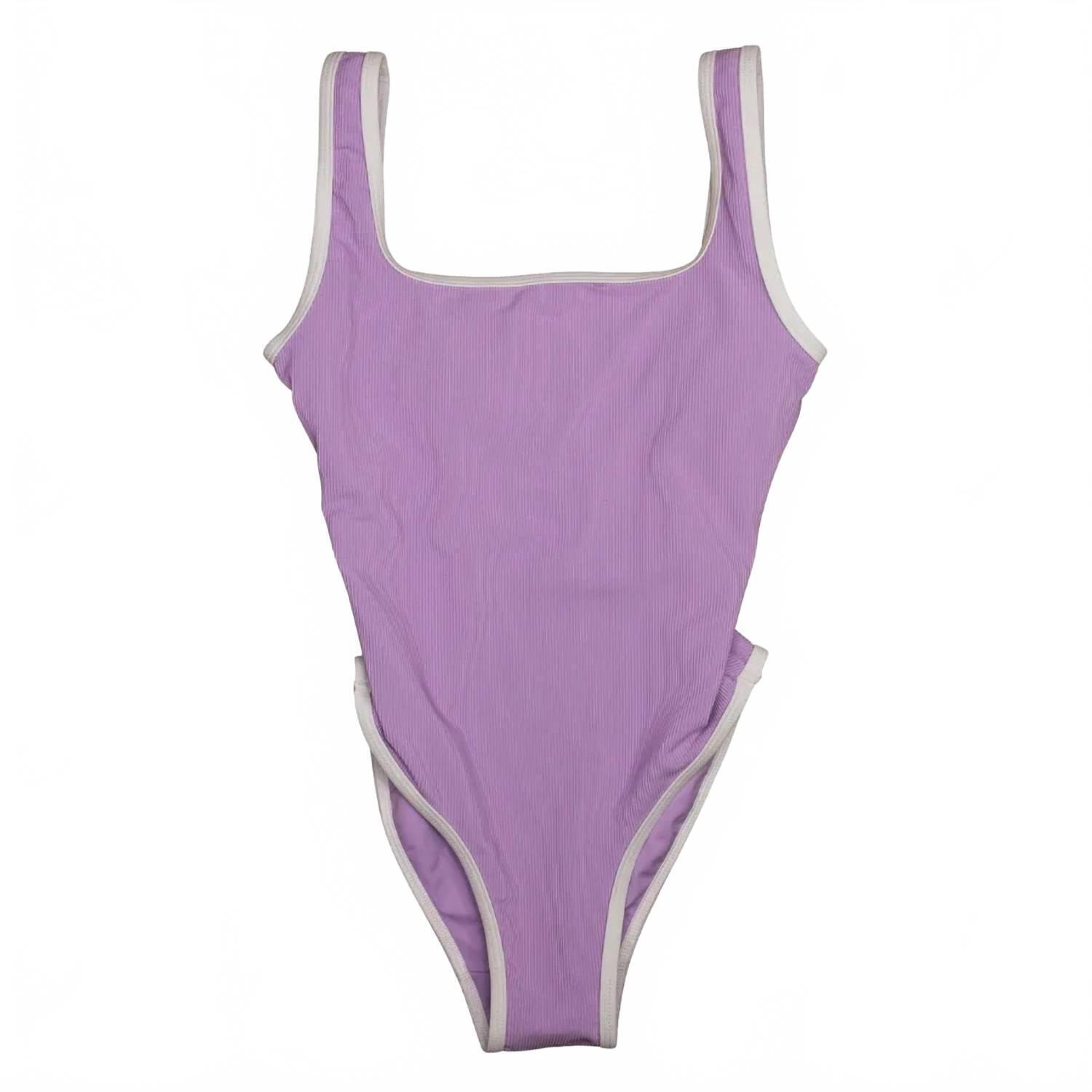 New Lainsnow Ocean Isle One Piece Swimsuit In Lilac/Lemon — image 2 of 3
